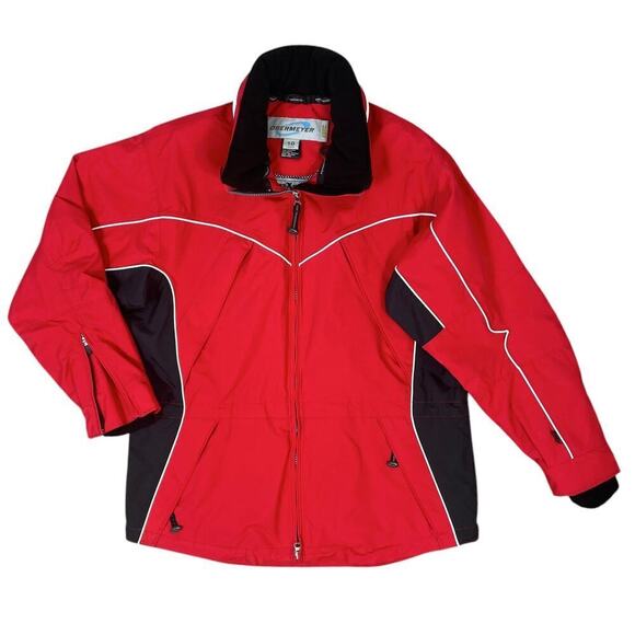 Obermeyer Dynamic Shell Jacket Red Women’s 10 Waterproof Windproof Outdoors Ski - Picture 5 of 16